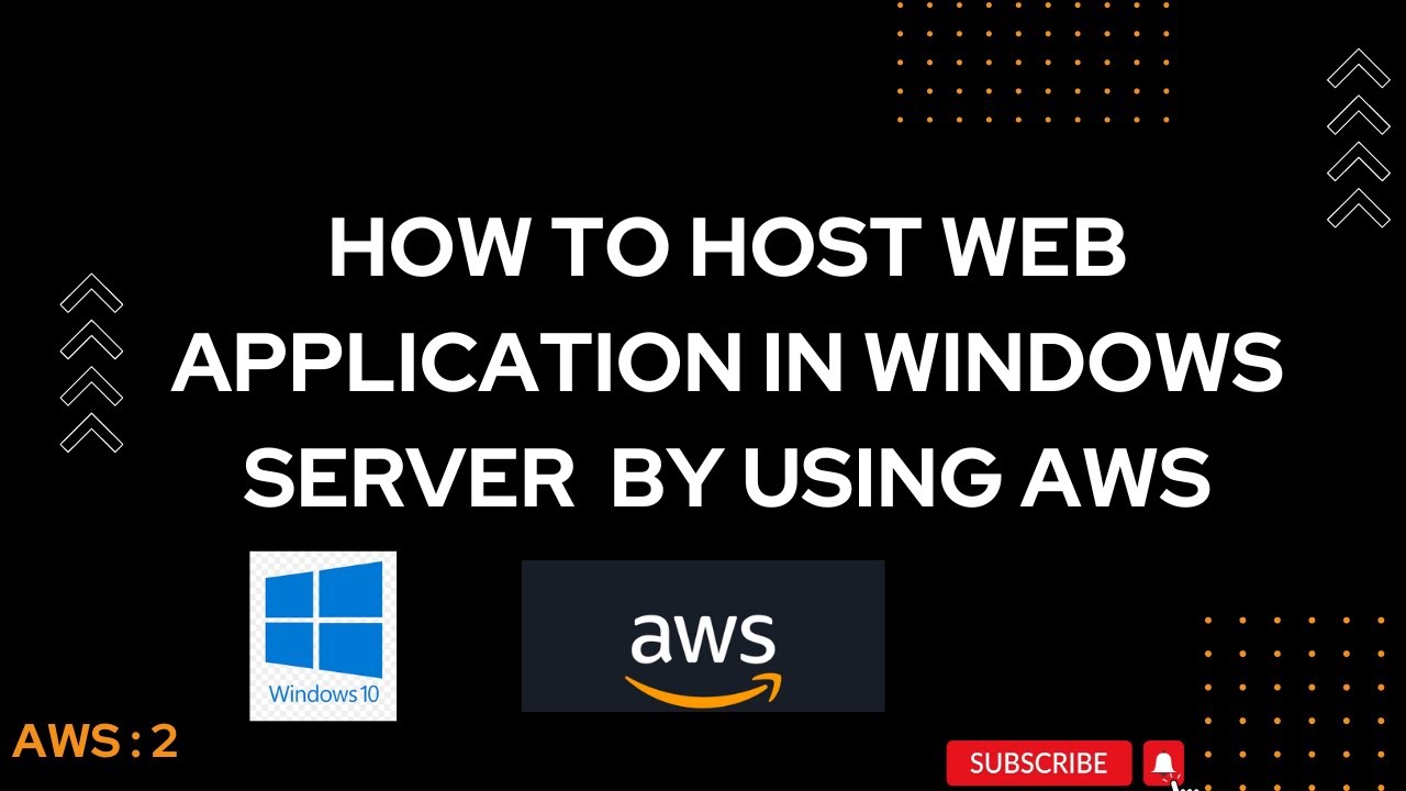 how to host a application using windows server|| #aws  #windows