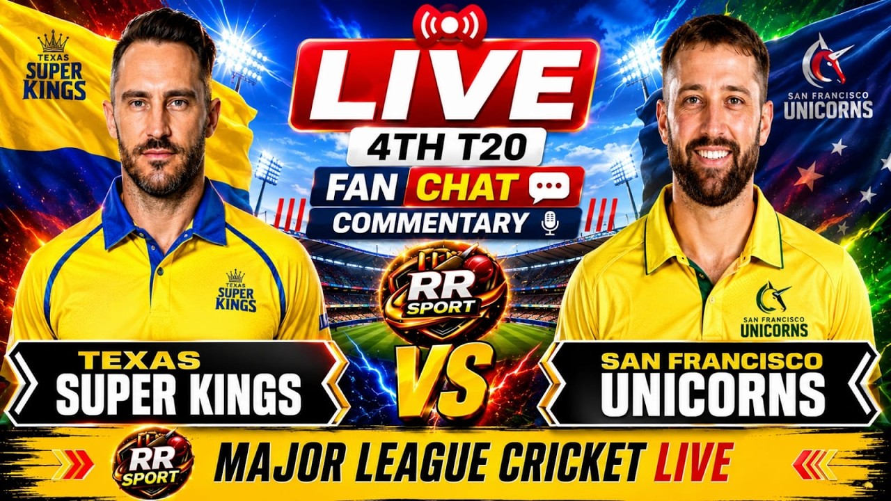Texas Super Kings vs San Francisco Unicorns LIVE 🔴 | TSK vs SFU | Major  2026 | RR Sport Commentary