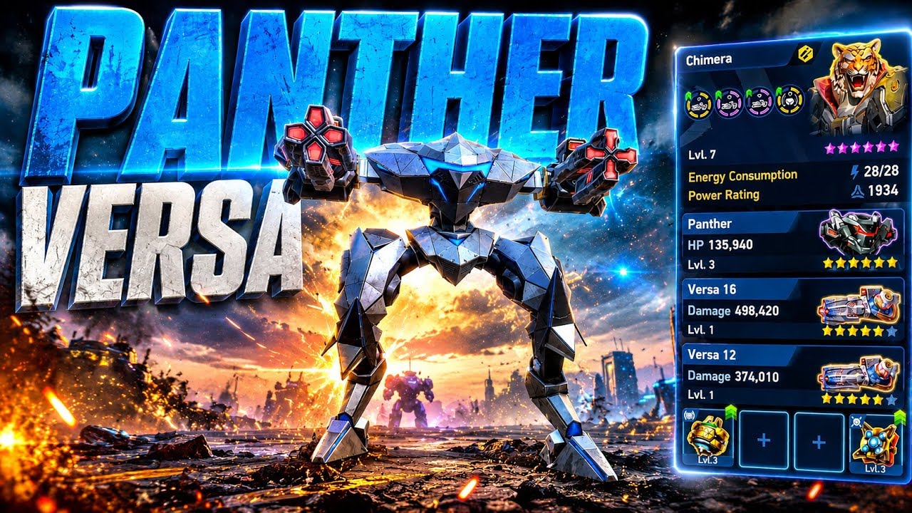 Legendarna Versa na Pantherze jest naprawdę dobra | Mech Arena