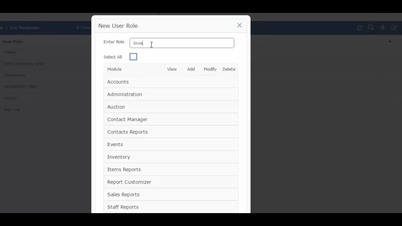 User Roles and Permissions