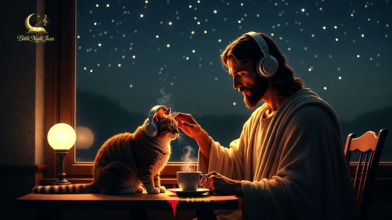 God Is Near Tonight 🌙 | Christian Night Jazz for Deep Sleep & Prayer