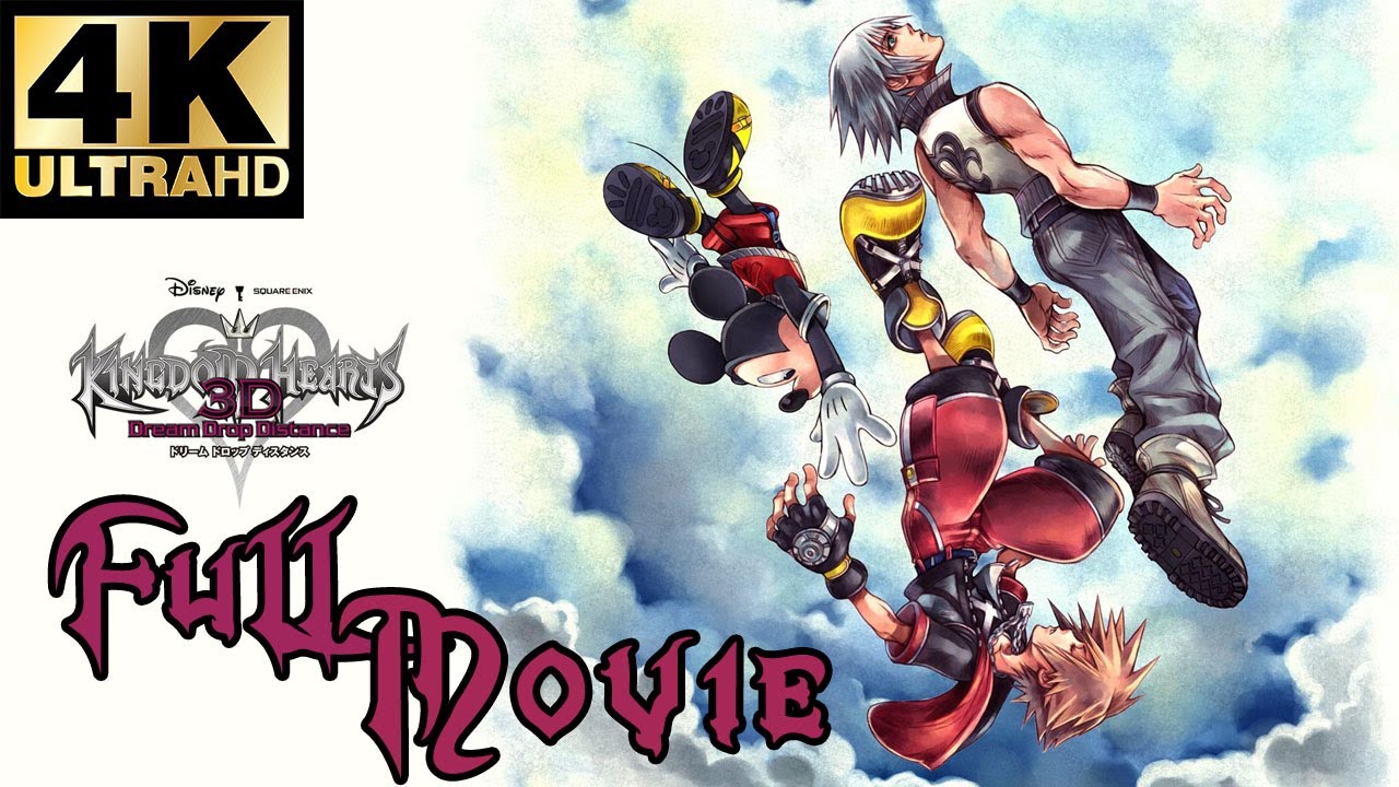 Kingdom Hearts: Dream Drop Distance (All Cutscenes) [4K]