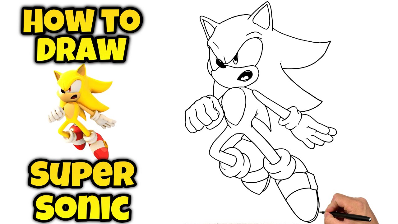 How To Draw Super Sonic The Hedgehog | SONIC X #supersonic #drawing #sonicdrawing