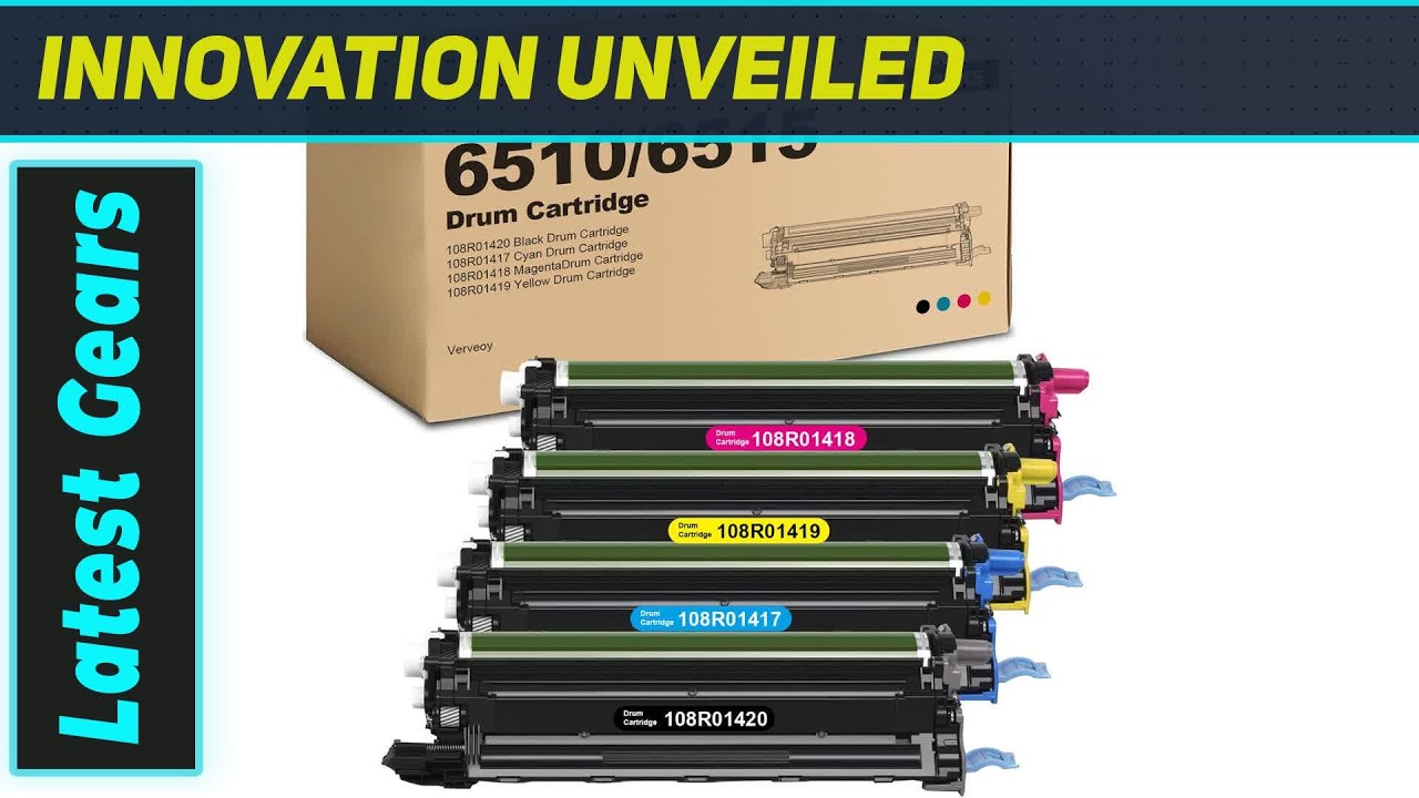 Xerox Phaser 6510 WorkCentre 6515 Drum Unit: The Smartest 4-Pack Choice!