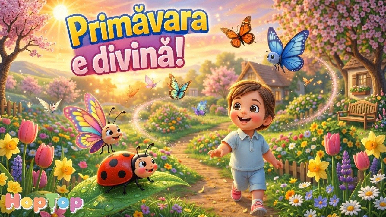 Fluturașii și Buburuzele 🐞🦋 | Cântec de Primăvară pentru Copii | HOPTOP