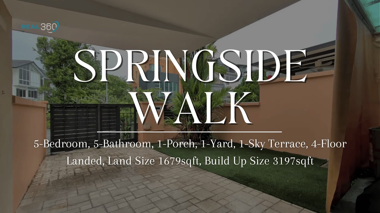 5-Bedroom Terrace House on Springside Walk | Virtual Tour by Real360