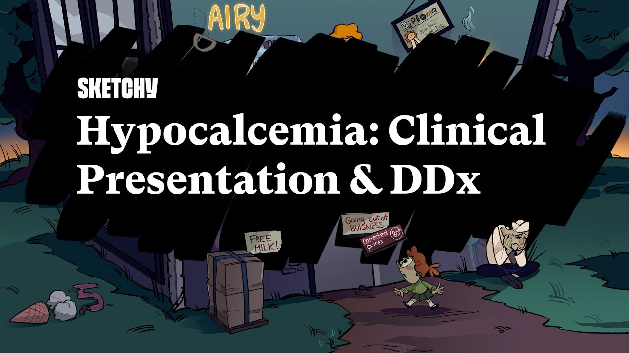 Hypocalcemia (Clinical Presentation & DDx) Lesson -Part 1 | Sketchy Medical | USMLE Step 2 CK