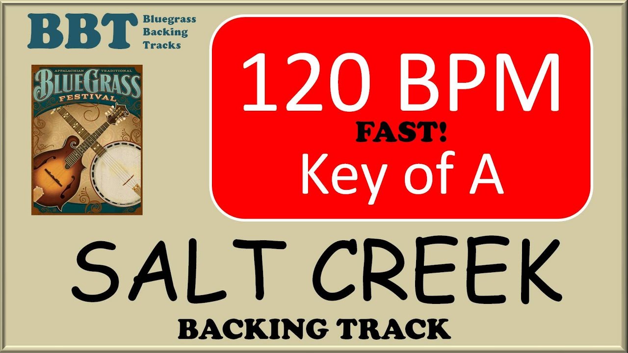 Salt Creek FAST bluegrass backing track