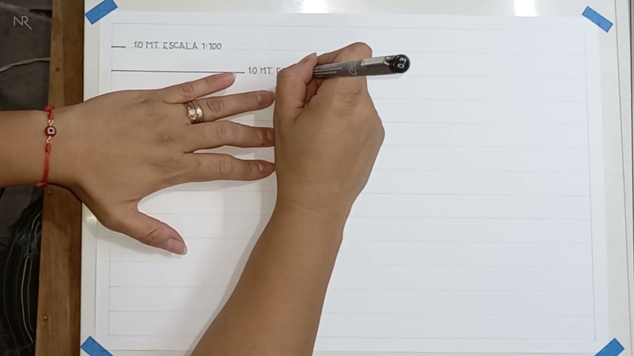 TRAZADO DE 1 MT EN 12 ESCALAS