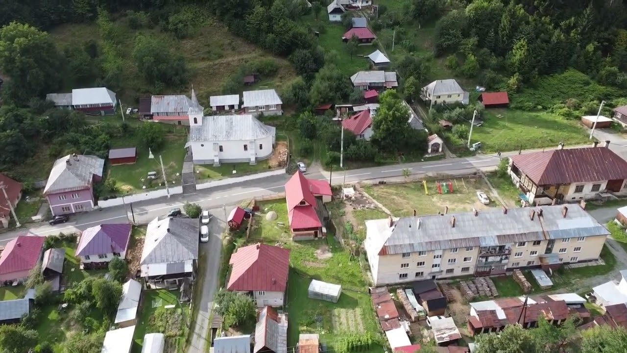 Filmare cu drona la Baiut, Maramures. August 2022