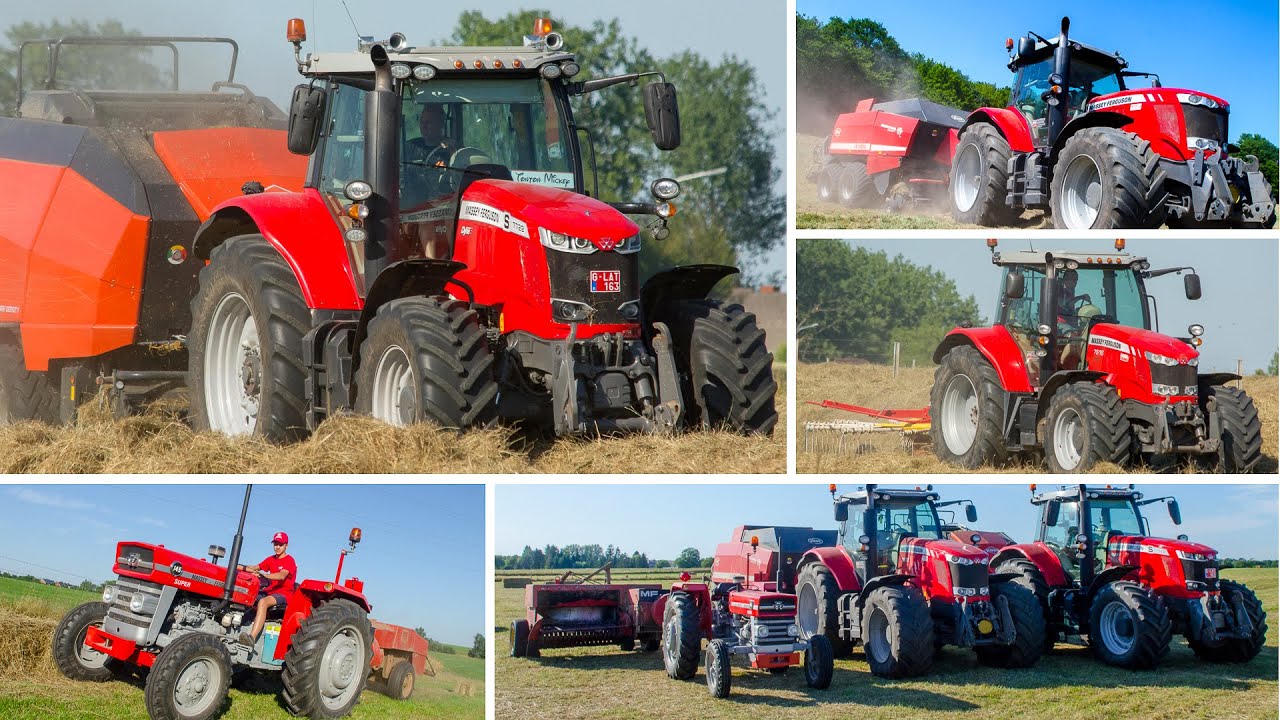 3 Massey , 3 Presses,  3 formats | Pressage de foins 100 % Massey Ferguson