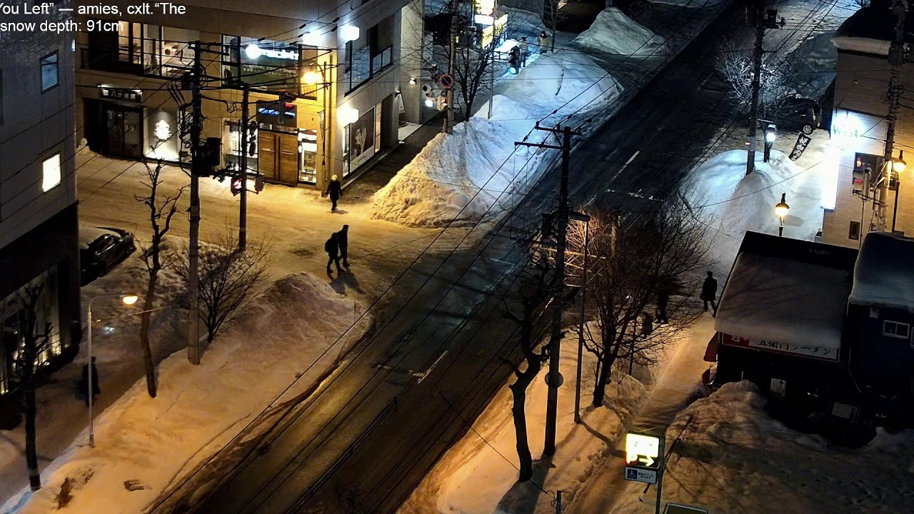 Sapporo in Winter, lofi radio 24 hours | February 13, 2026 | 札幌市中央区交差点の積雪ライブカメラ