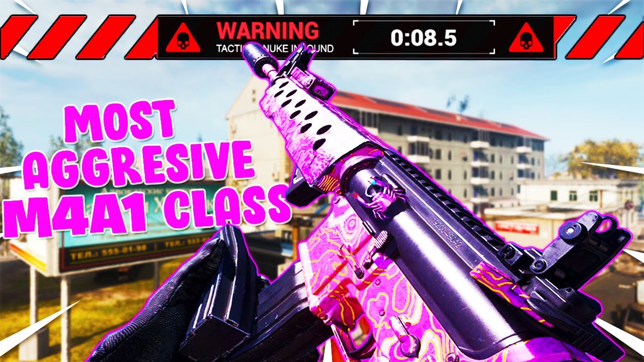 BEST AGGRESSIVE M4A1 CLASS SETUP!!! (BEST M4A1 CLASS SETUP) - Modern Warfare