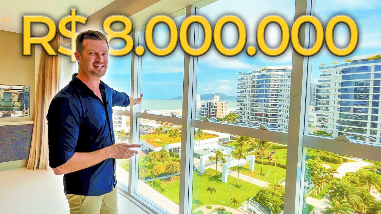 BRAVA HOME  RESORT Praia Brava - Apartamento mobiliado com vista para o mar dentro de um resort 🤩