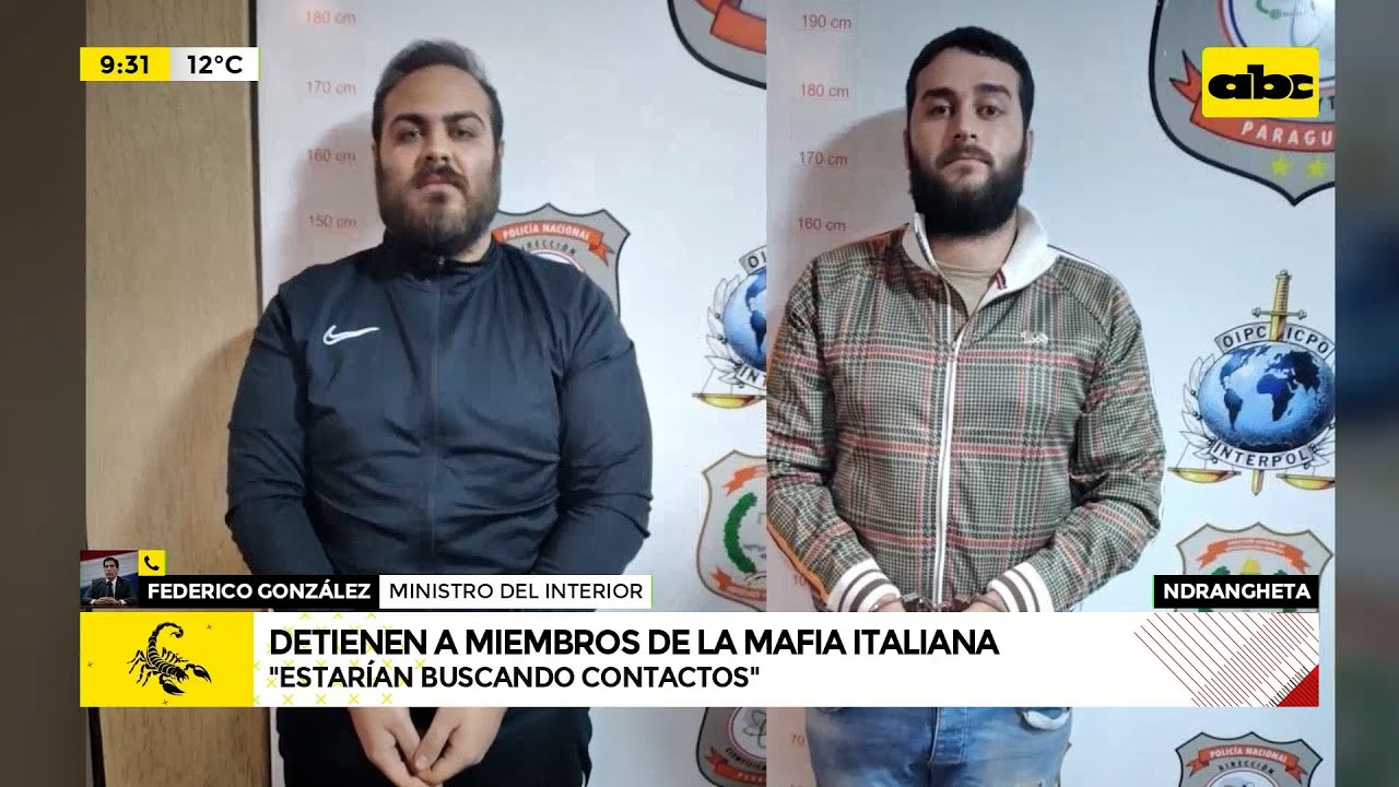 Detienen a miembros de la mafia italiana ‘Ndrangheta