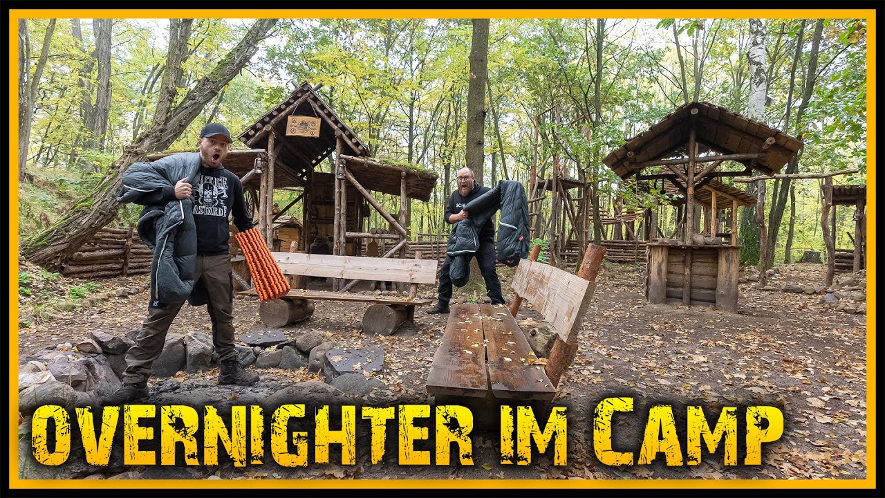 Übernachtung im Camp - Es ist was krachen gegangen 😱 - Bushcraft Survival Overnighter