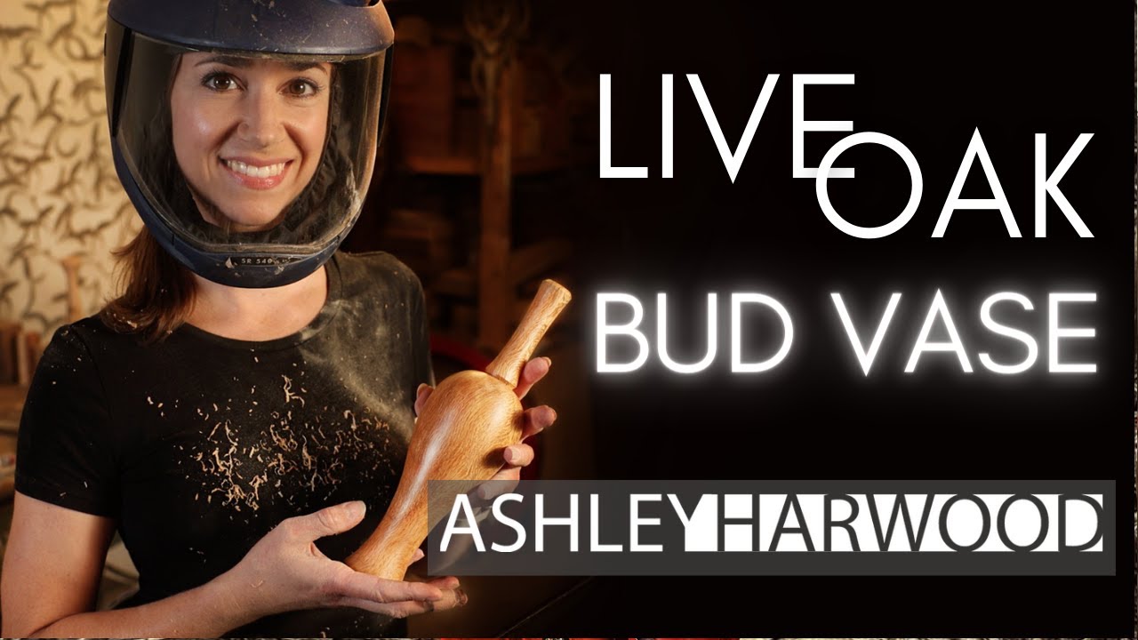 Woodturning : MAKING A LIVE OAK BUD VASE FROM SCRAP!