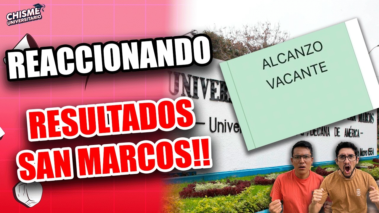 REACCIONANDO AL EXAMEN DE ADMISIÓN