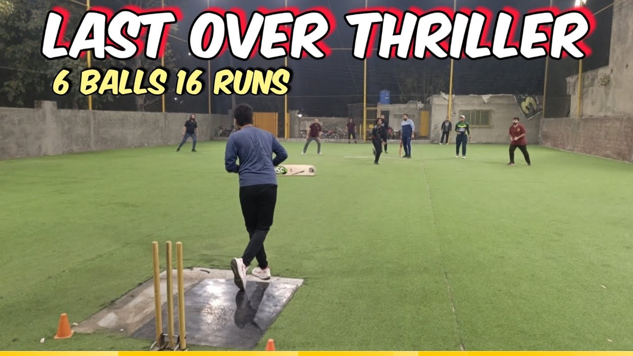Last Over Thriller, Can Bowler Defend 16 Runs? 🤔🏏#cricket #cricketlover #viralvideo