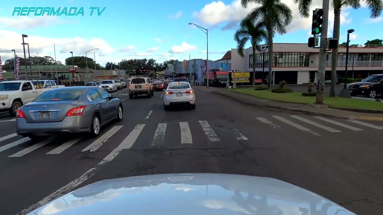 4K Helemano Military Reservation (HMR) to HMart in Honolulu, Oahu, Hawaii. Covid 06-2020