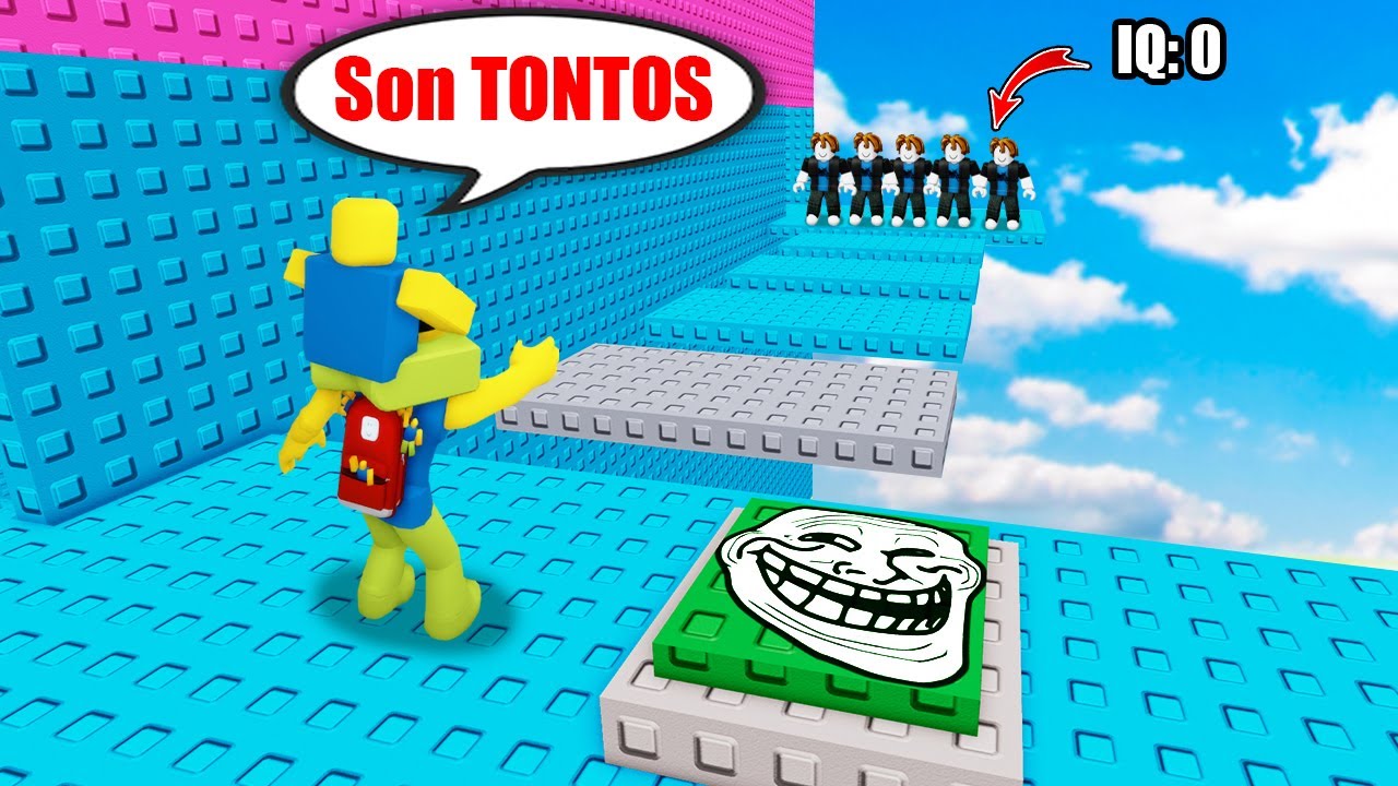INTENTA SUPERAR LA TORRE TROLL DE IQ en Roblox
