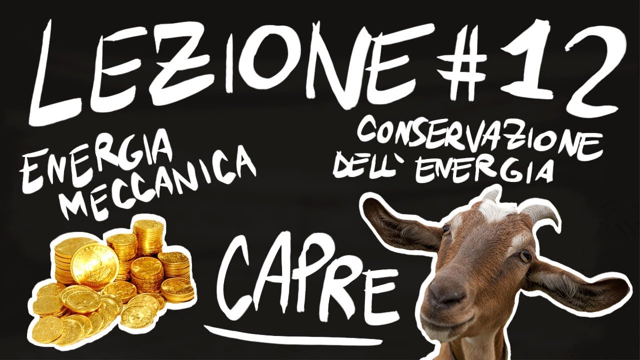 FISICA Teoria #12 - ENERGIA MECCANICA, CONSERVAZIONE dell'ENERGIA, CAPRE