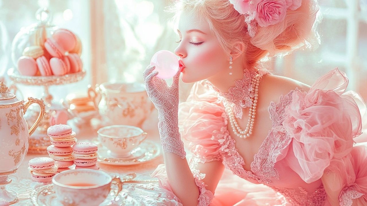 4 Hour Pastel Rococo Dreams ✨ | Sweet Bubblegum Serenity & Ethereal Harp