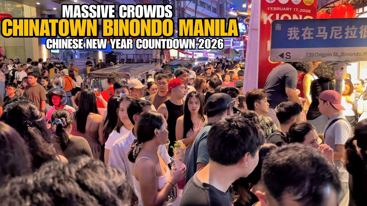 ULTIMATE WALK IN BINONDO CHINATOWN COUNTDOWN FOR NEW YEAR 2026 MASSIVE CROWDS IN MANILA