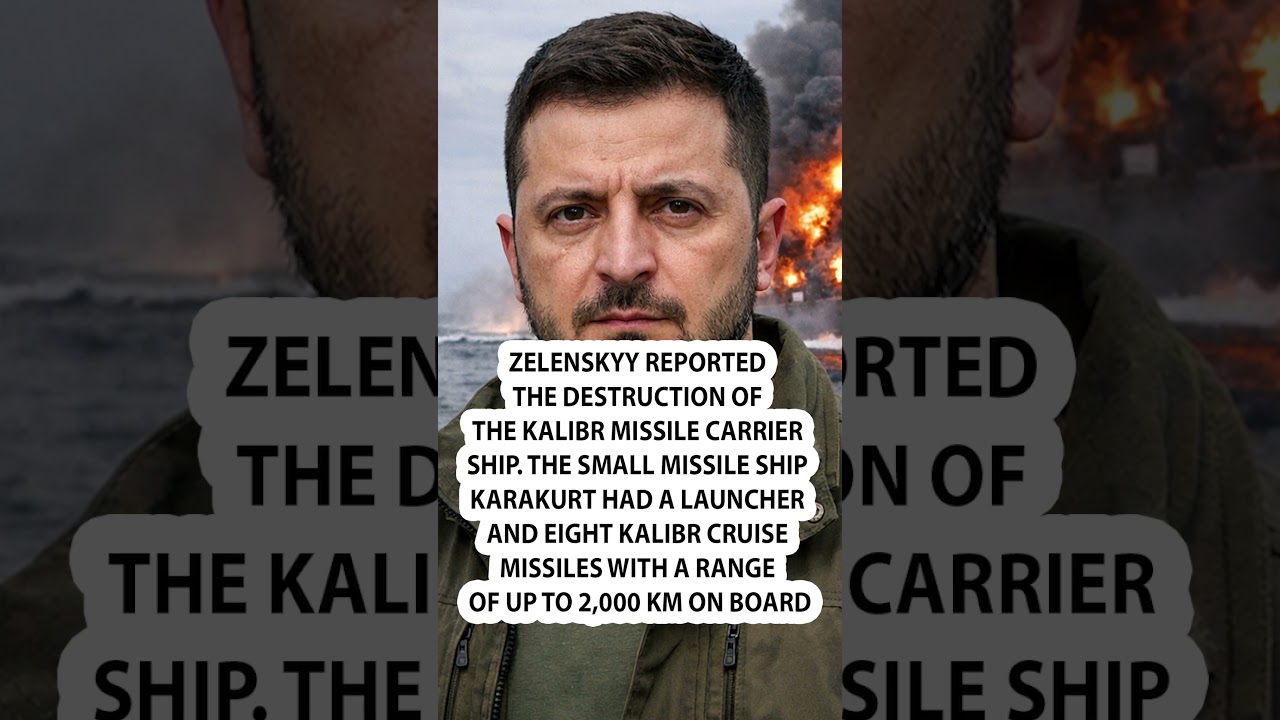 💥Ukraine destroys Kalibr missile ship loaded for long-range strike
