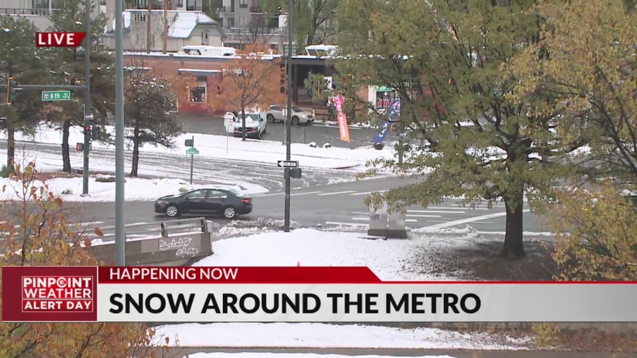 Downtown Denver roads cleared up after snow storm