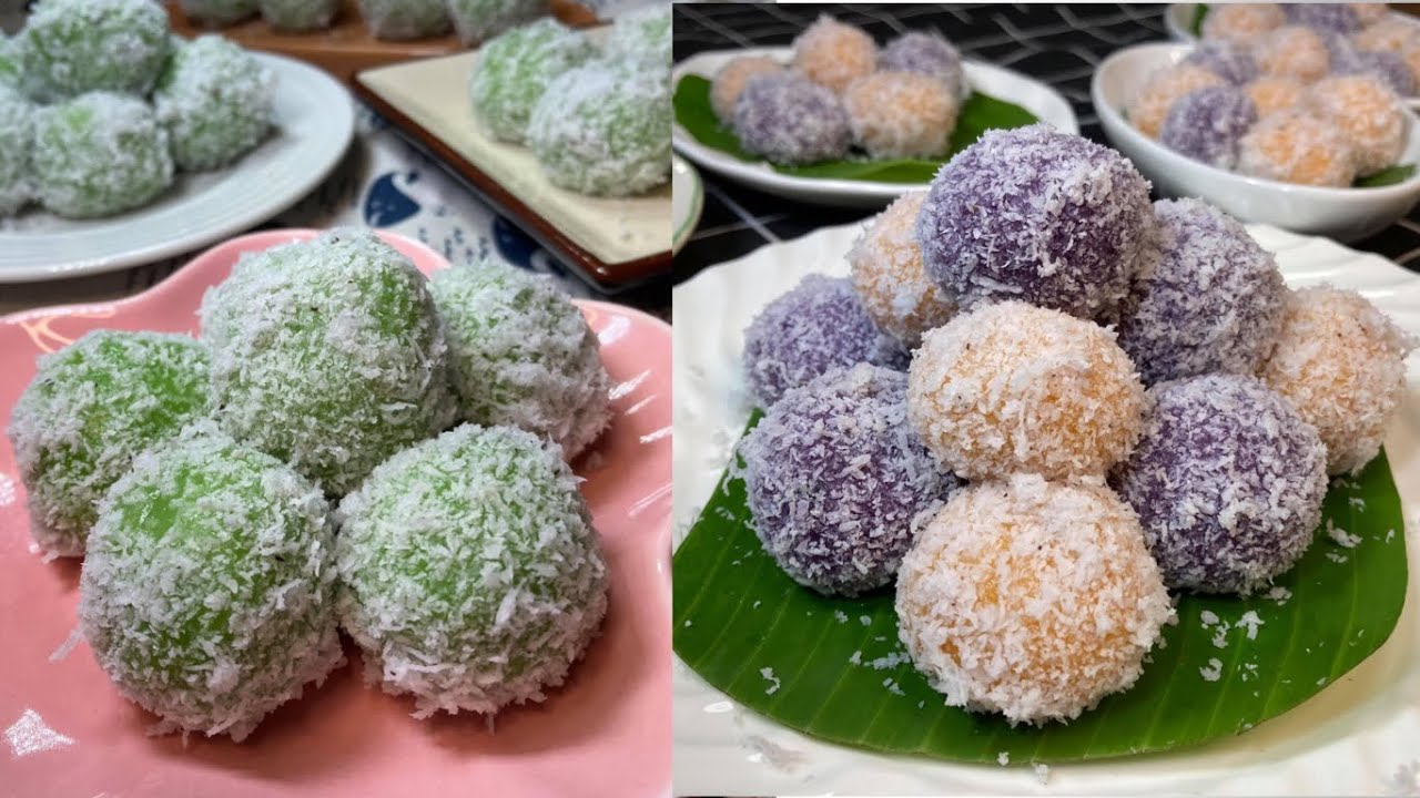 2 Easy Ondeh Ondeh Gula Melaka Recipes | 2 款爆浆椰丝糯米球食谱 | 做法简单又好吃