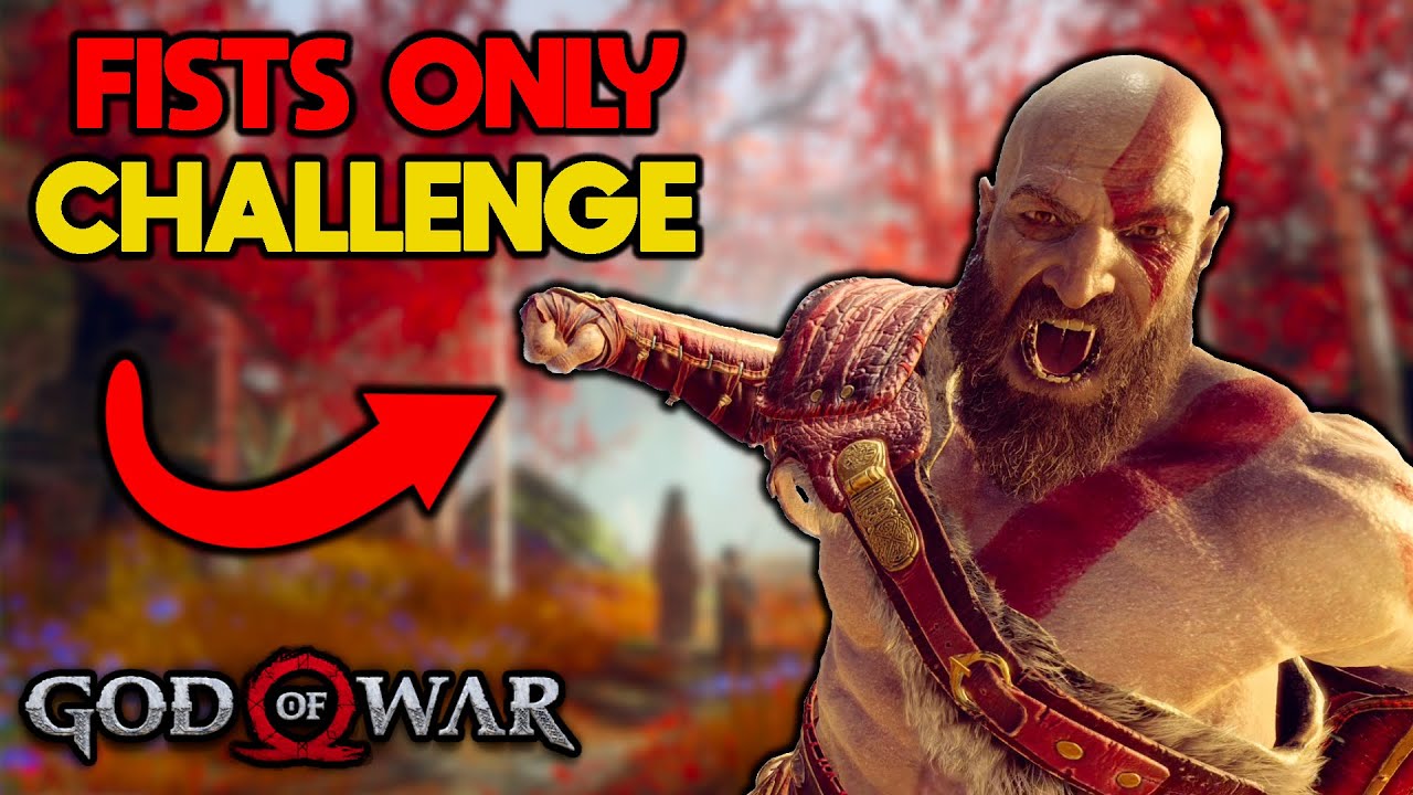 I tried beating God of War Fists Only