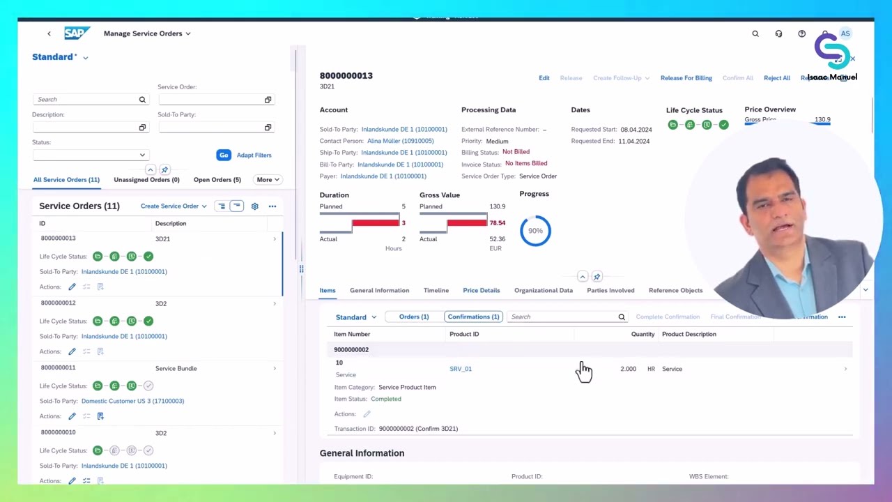 Service Order Management in SAP S/4HANA Public Cloud: End-to-End Demo
