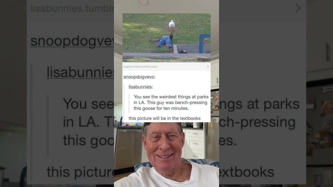 This Guy Was Bench Pressing This Goose For 10 Minutes.
