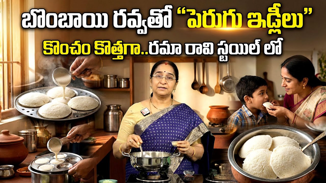 How To Make Perugu Idly At Home | Healthy Breakfast Idea | Ramaa Raavi Cooking