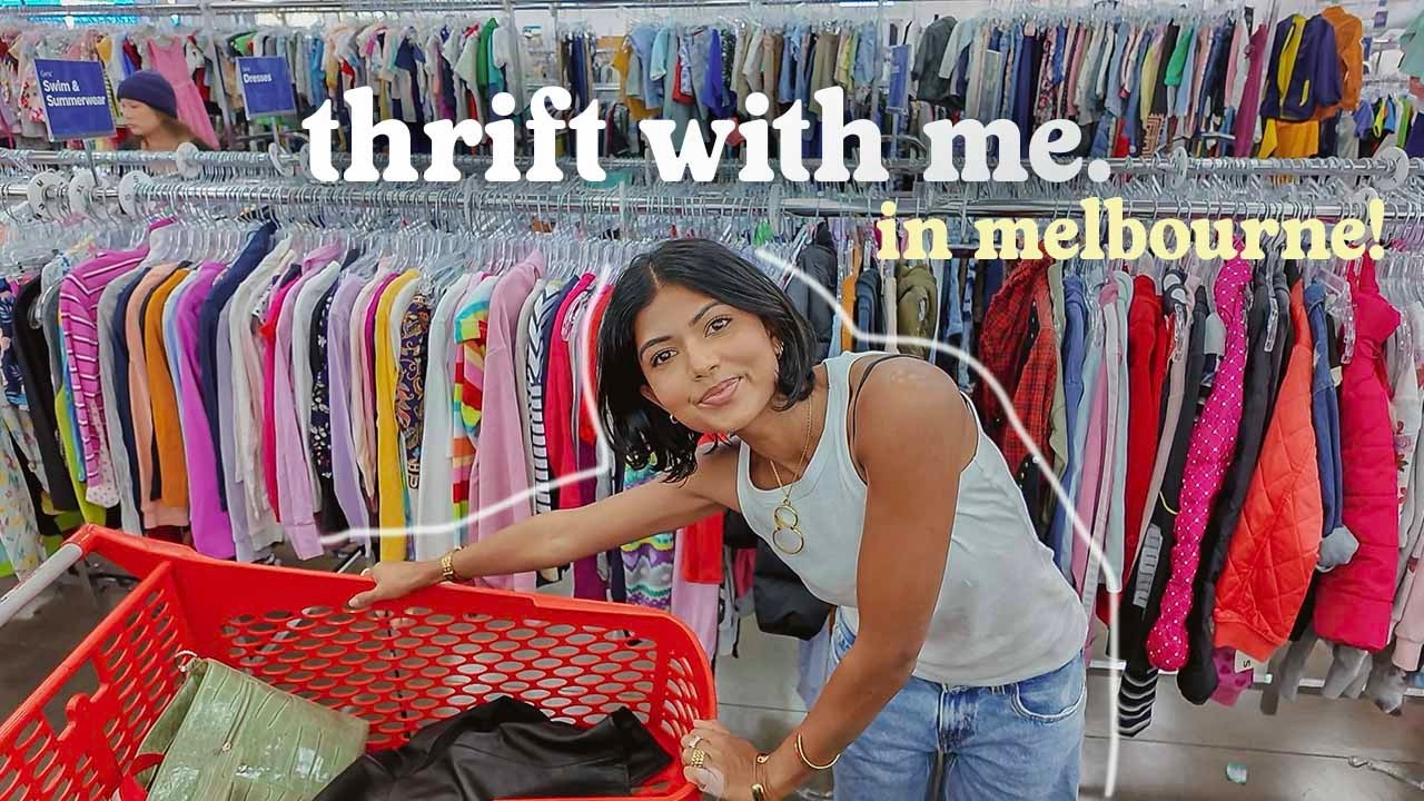 I spent 5 hours thrifting in MELBOURNE ♡ savers haul + tryon