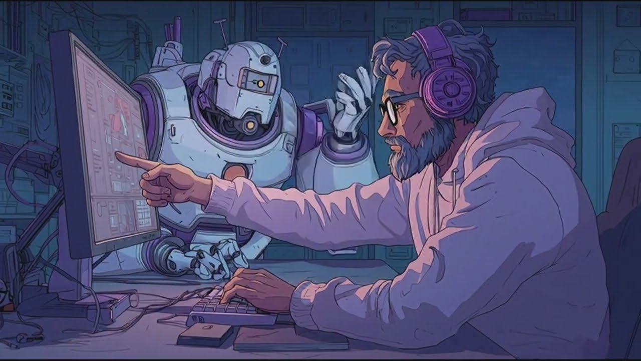 Relaxing Slide Synthwave - Deep Focus Music for Study