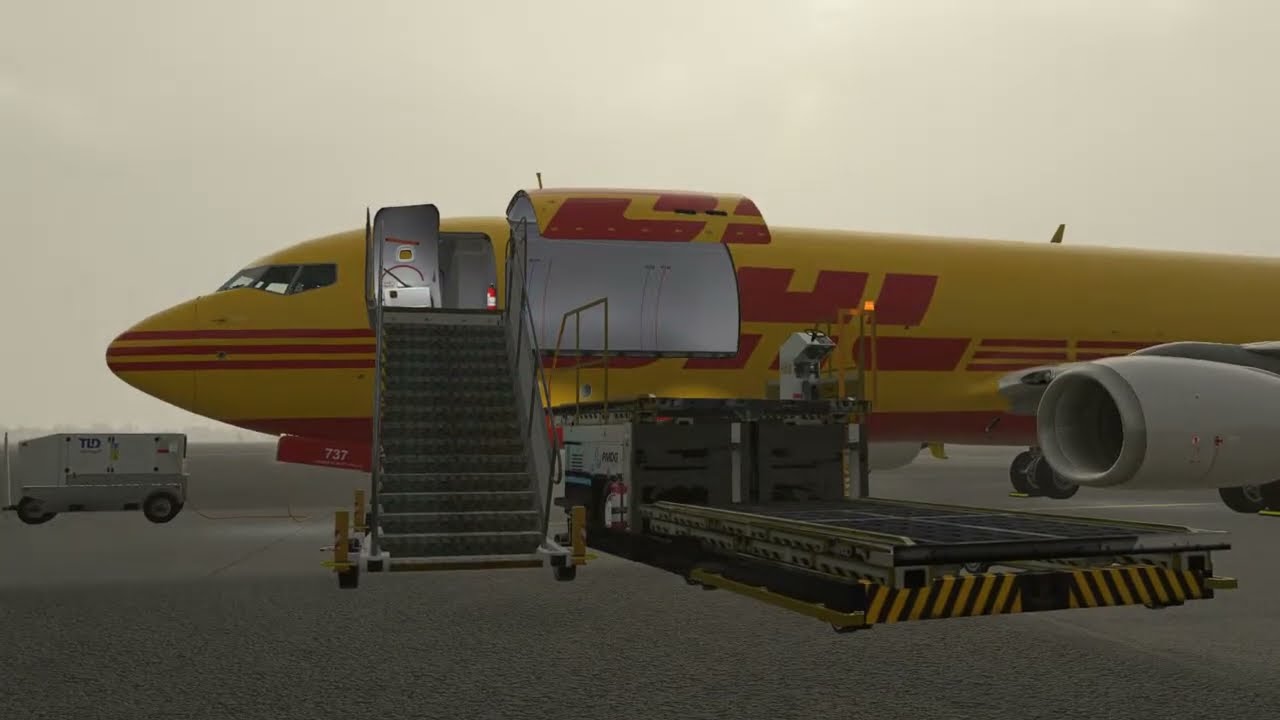 DHL Cargo Ops - LKCH to EDDP - PMDG 737-800