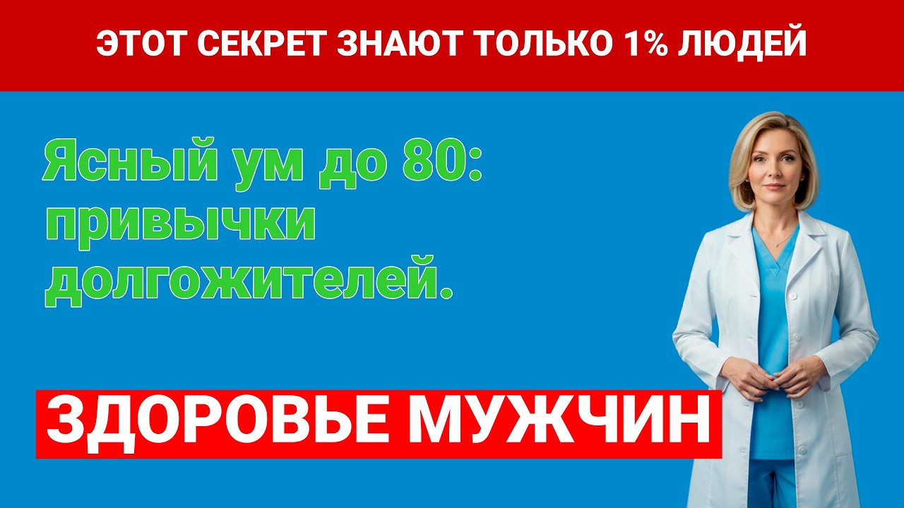 Почему одни в 80 активны, а другие в 60 слабы? 6 Привычек от Доктора Пушкарёвой!