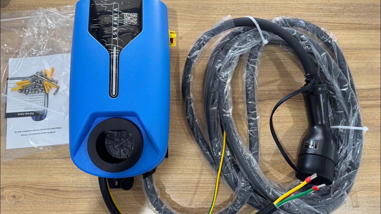 Trạm sạc nhượng quyền 11kw của Vinfast lắp đặt tại nhà #vinfast #tramsacnhuongquyen