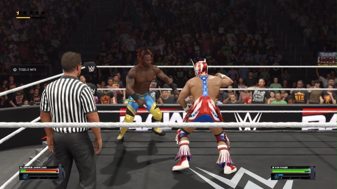 WWE 2K25 Je'von Evans vs El Grande Americano Raw 1/19/26