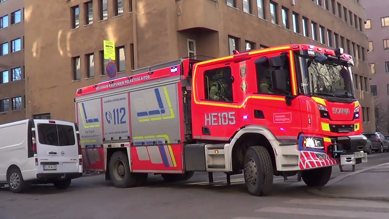 Responding video / New Rescue Helsinki 105, March 2022