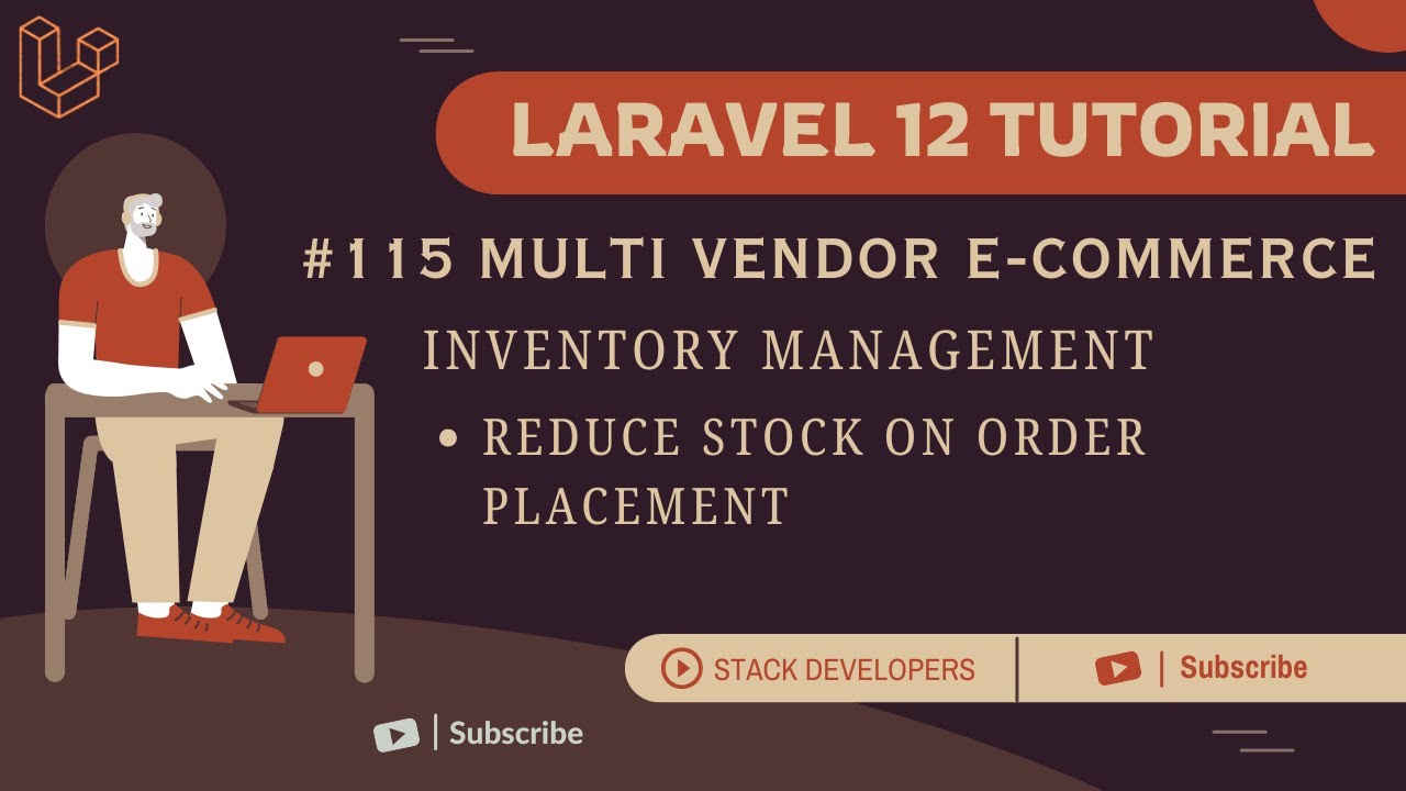 Урок по Laravel 12 № 115 | Управление запасами | Сокращение запасов при размещении заказа