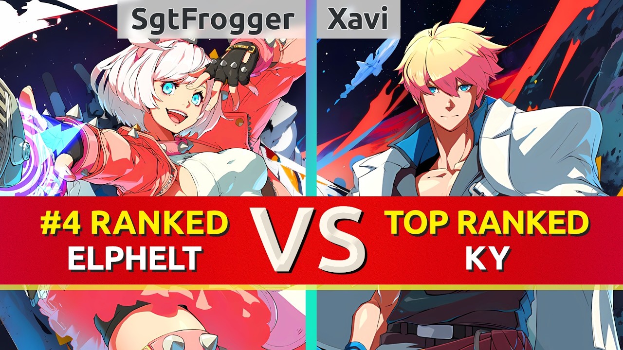 GGST ▰ SgtFrogger (#4 Ranked Elphelt) vs Xavi (TOP Ranked Ky). High Level Gameplay
