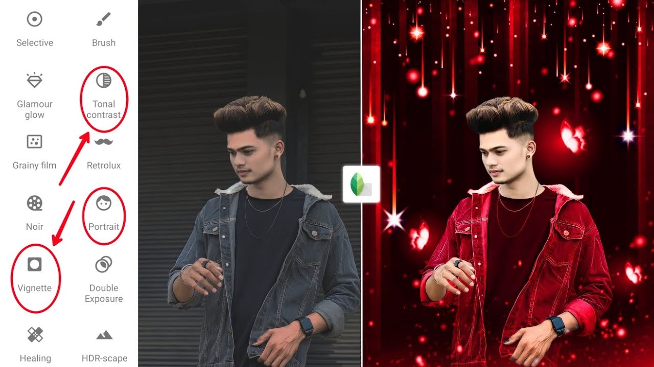 Snapseed New Creative Photo Editing | Red Background Photo Editing Snapseed | Snapseed Editing