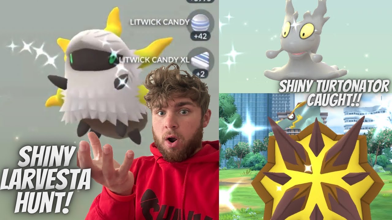 ✨Shiny Larvesta Hunt! Shiny Turtonator CAUGHT, Shiny Hatch and More In Pokemon Go!✨