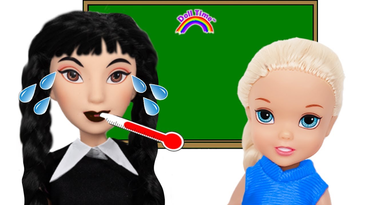 Elsie and Annie - Strict Teacher is Sick 🌡️