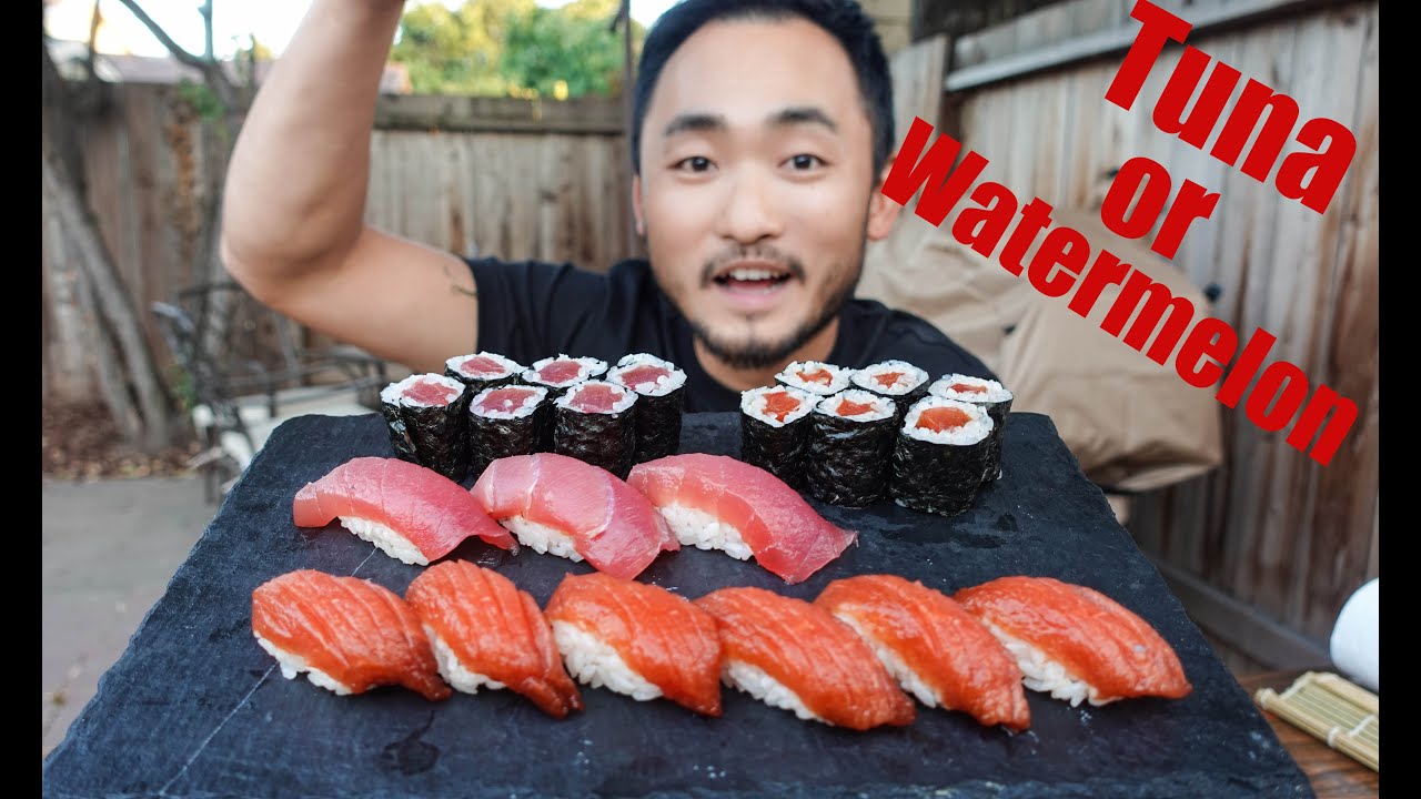 TURNING WATERMELON INTO VEGAN TUNA | Does It Actually Taste Like Tuna?