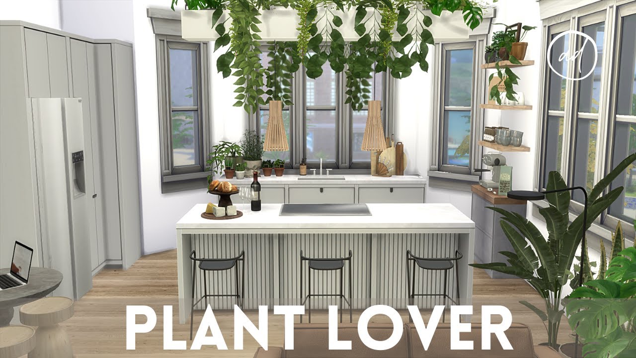 КВАРТИРА ЛЮБИТЕЛЯ РАСТЕНИЙ || Sims 4 || CC SPEED BUILD + CC List