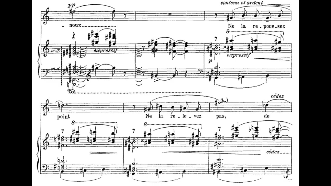 Les lilas qui avaient fleuri (L. Boulanger) Score Animation